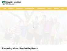 Tablet Screenshot of calvaryschoolsholland.org